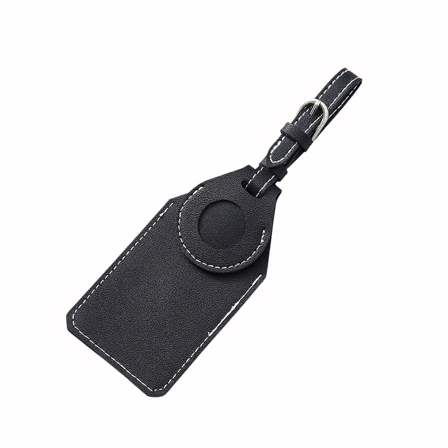 Premium Vegan Leather Luggage Tag for Suitcases TSA Approved with Apple Airtag Holder